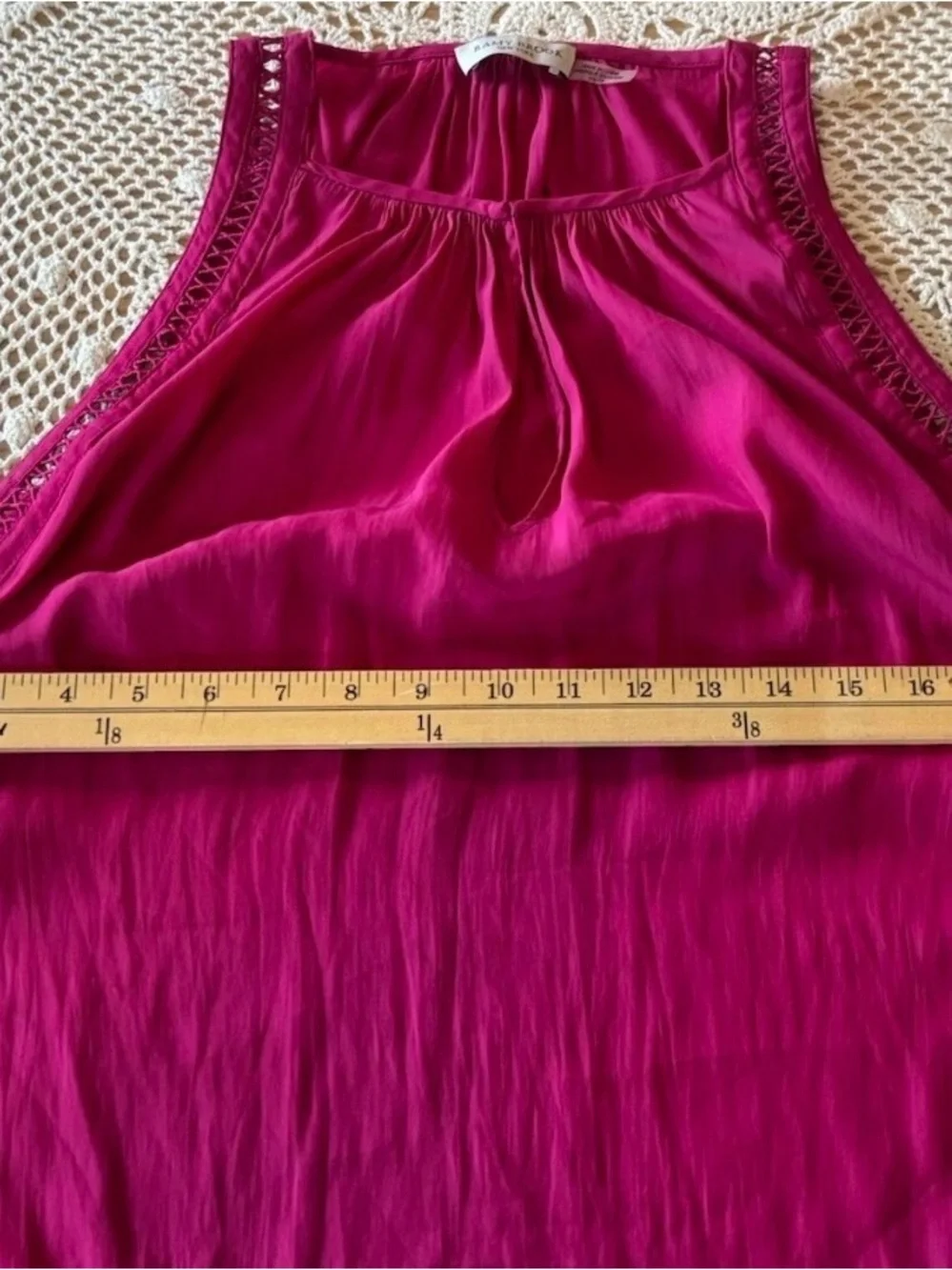 Ramy Brook Fuchsia Keyhole Halter Tank - Picture 7 of 8